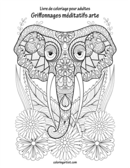 Livre de coloriage pour adultes Griffonnages meditatifs arte 1 & 2 by Nick Snels - Paperback