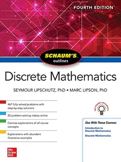 Schaum's Outline of Discrete Mathematics, Fourth Edition by Seymour Lipschutz - Paperback
