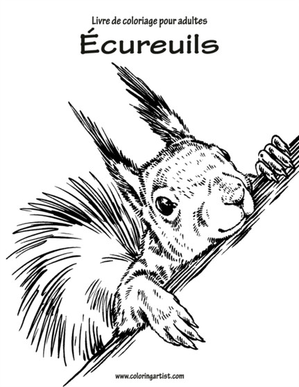 Livre de coloriage pour adultes Ecureuils 1 : 1 by Nick Snels - Paperback