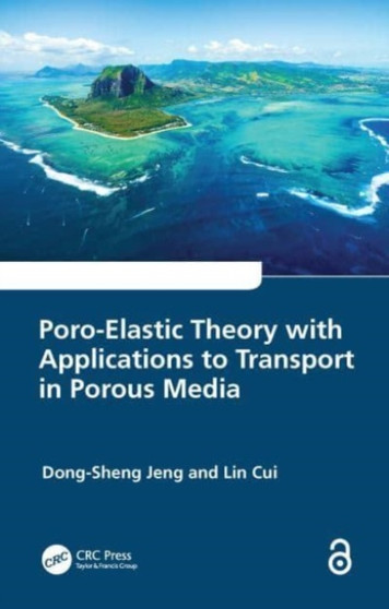 Poro-Elastic Theory with Applications to Transport in Porous Media by Dong-Sheng Jeng - Hardback