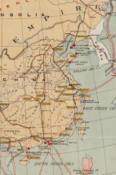 China Vintage Map Field Journal Notebook, 50 pages/25 sheets, 4x6 by Poetose Press - Paperback