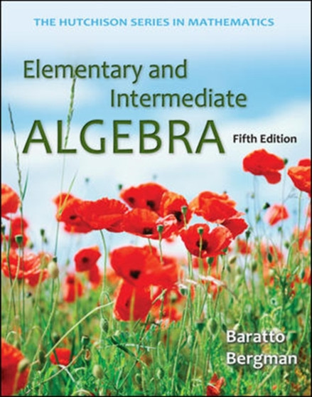 Elementary and Intermediate Algebra by Stefan Baratto - Paperback