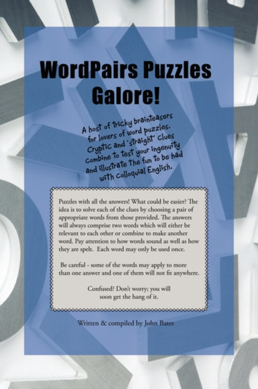 WordPairs Puzzles Galore! by John Bates - Paperback