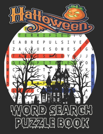 Halloween Word Search Puzzle Book : Exercise Your Brain With Holiday Word Search/Find Puzzles Book with Answers (Halloween Word Search) by Kr Print House - Paperback