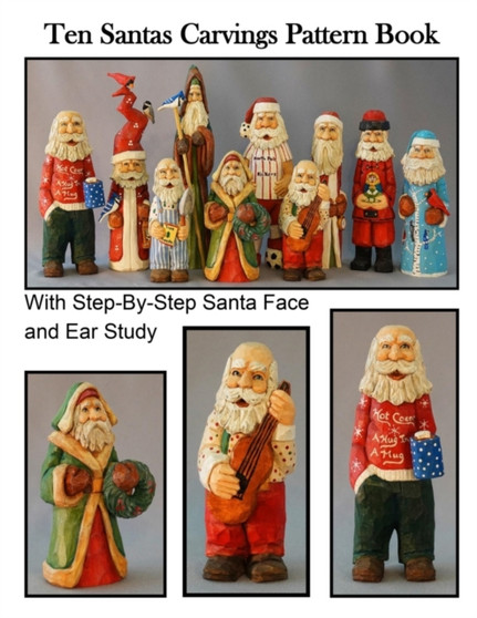Ten Santas Carvings Pattern Book by R M Scott - Paperback