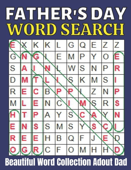 Father's day word search beautiful word collection adout dad : Fun Fathers Day Word Search Puzzle Book For Adults . Large Print Word Search Puzzles .Dad Word Search Book, Activity Book for DAD And Gra by Anita Anam - Paperback
