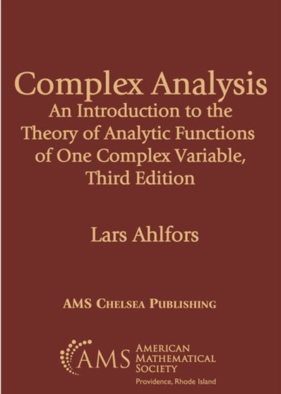 Complex Analysis : An Introduction to the Theory of Analytic Functions of One Complex Variable by Lars Ahlfors - Paperback