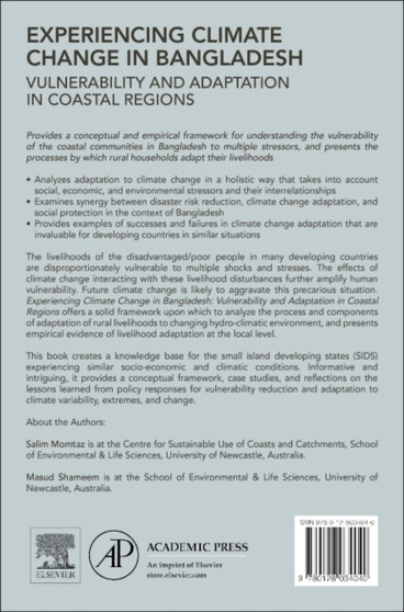 Experiencing Climate Change in Bangladesh : Vulnerability and Adaptation in Coastal Regions by Salim Momtaz - Hardback