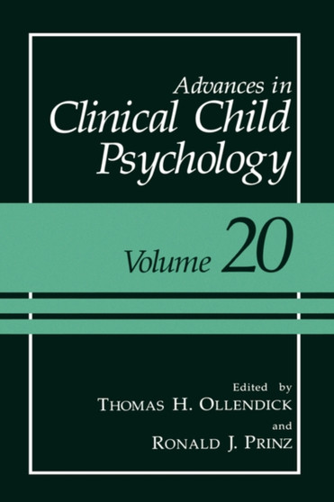 Advances in Clinical Child Psychology : 17 by Thomas H. Ollendick - Hardback