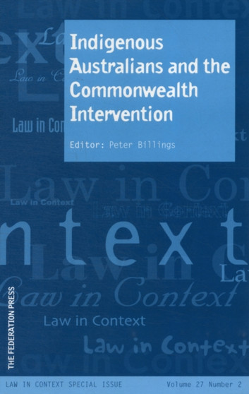 Indigenous Australians and the Commonwealth Intervention