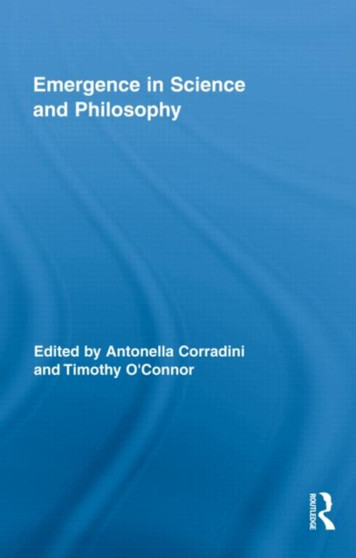 Emergence in Science and Philosophy by Antonella Corradini - Hardback