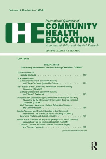 Community Intervention Trial for Smoking Cessation : Commit by Edward Lichtenstein - Hardback