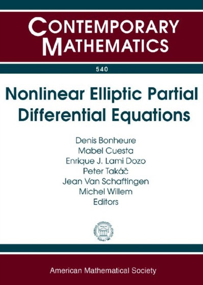 Nonlinear Elliptic Partial Differential Equations by Denis Bonheure - Paperback