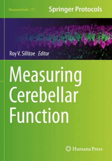Measuring Cerebellar Function : 177 by Roy V. Sillitoe - Paperback