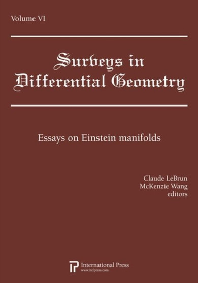 Surveys in Differential Geometry Vol 6 by Lebrun C Wang - Paperback