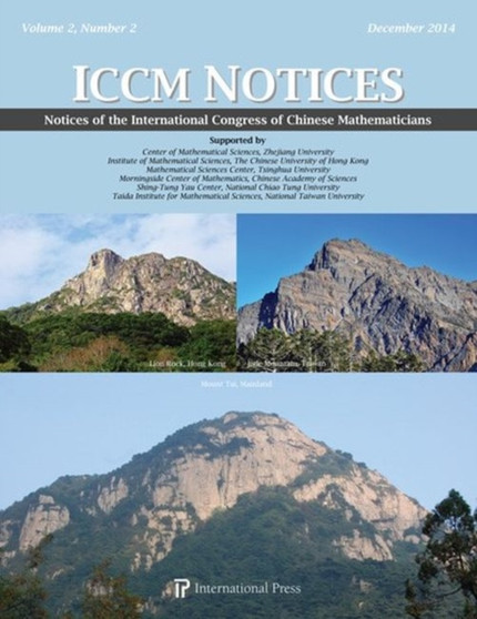 Notices of the International Congress of Chinese Mathematics by Shiu-Yuen Cheng - Paperback