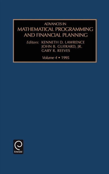 Advances in Mathematical Programming and financial planning by Kenneth D. Lawrence - Hardback