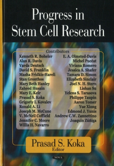 Progress in Stem Cell Research by Dr Prasad S Koka - Hardback