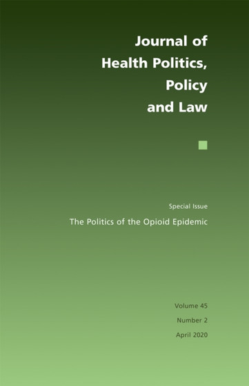 The Politics of the Opioid Epidemic by Susan L. Moffitt - Paperback