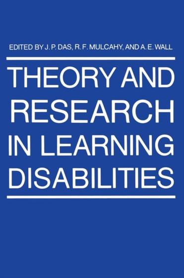 Theory and Research in Learning Disabilities by J.P. Das - Paperback