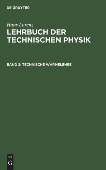 Technische Warmelehre by Hans Lorenz - Hardback