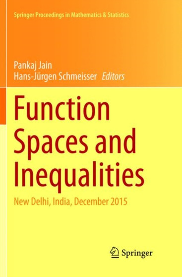 Function Spaces and Inequalities : New Delhi, India, December 2015 : 206 by Pankaj Jain - Paperback