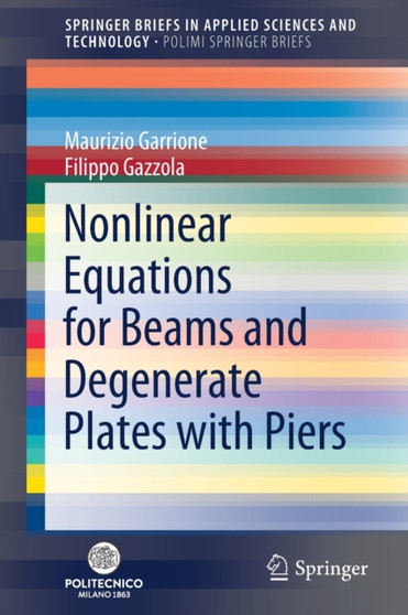 Nonlinear Equations for Beams and Degenerate Plates with Piers by Maurizio Garrione - Paperback