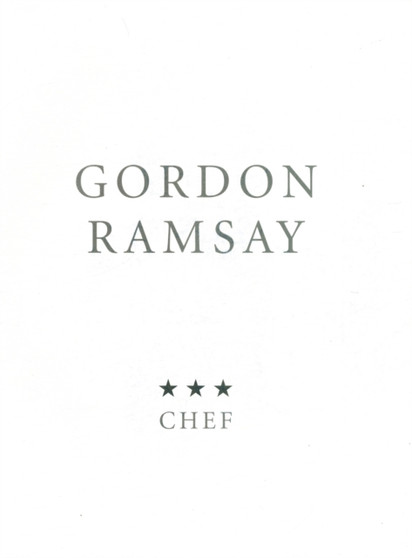 Gordon Ramsay 3 Star Chef