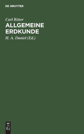 Allgemeine Erdkunde by Carl Ritter - Hardback