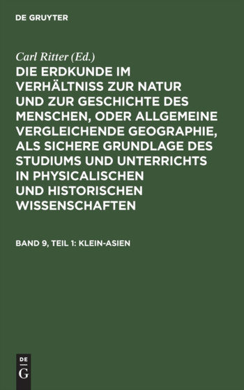 Klein-Asien by Carl Ritter - Hardback