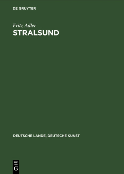 Stralsund by Fritz Adler - Hardback