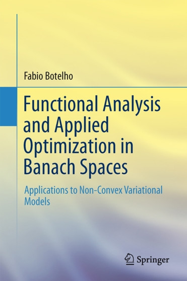 Functional Analysis and Applied Optimization in Banach Spaces : Applications to Non-Convex Variational Models by Fabio Botelho - Hardback