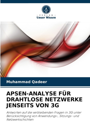 Apsen-Analyse Fur Drahtlose Netzwerke Jenseits Von 3g by Muhammad Qadeer - Paperback