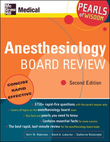Anesthesiology Board Review by Kerri Wahl - Paperback