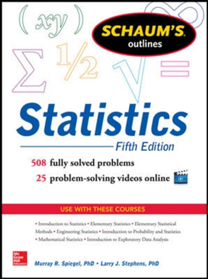 Schaum's Outline of Statistics by Murray R Spiegel - Paperback