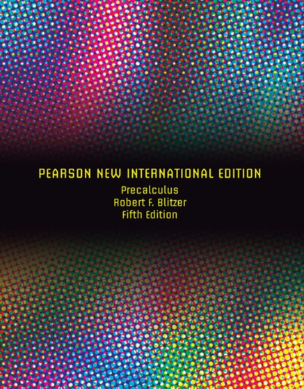Precalculus : Pearson New International Edition by Robert Blitzer - Paperback