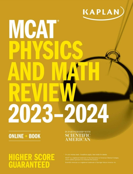 MCAT Physics and Math Review 2023-2024 : Online + Book by Kaplan Test Prep - Paperback