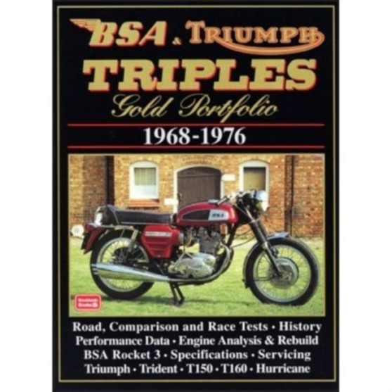 BSA and Triumph Triples Gold Portfolio, 1968-76 by R.M. Clarke - Paperback