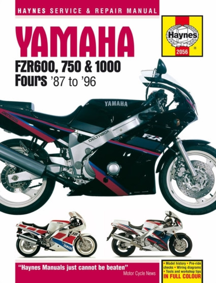Yamaha FZR600, 750 and 1000 Fours (87-96) Service and Repair Manual by Alan Ahlstrand - Hardback