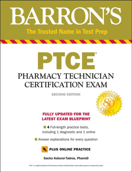 PTCE with Online Test : Pharmacy Technician Certification Exam by Sacha PharmD Koborsi-Tadros - Paperback