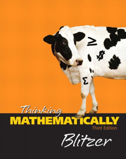 Thinking Mathematically by Robert F. Blitzer - Hardback