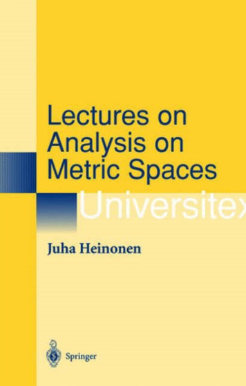 Lectures on Analysis on Metric Spaces by Juha Heinonen - Hardback