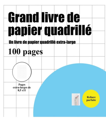 Grand livre de papier quadrille (un pouce) : Un livre de papier quadrille extra-large : 1 by Bernard Patrick - Paperback