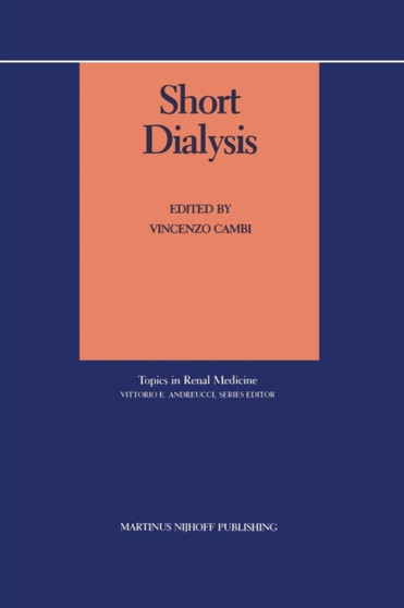Short Dialysis : 3 by Andrea Cambi - Paperback