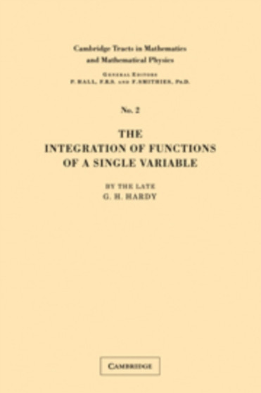 Integration of Functions by G.H. Hardy - Hardback
