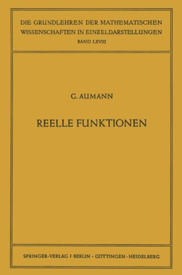 Reelle Funktionen : 68 by Georg Aumann - Paperback