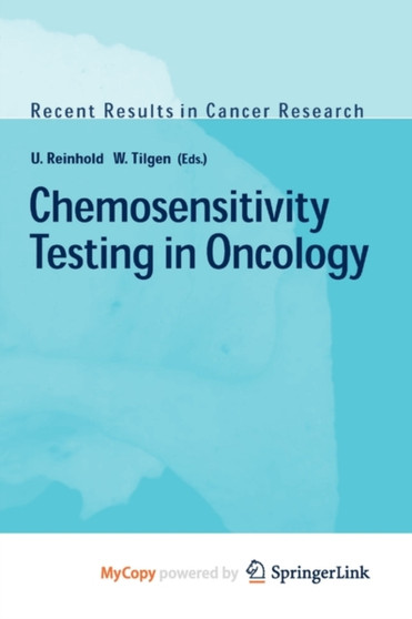 Chemosensitivity Testing in Oncology by Reinhold Uwe Reinhold - Paperback