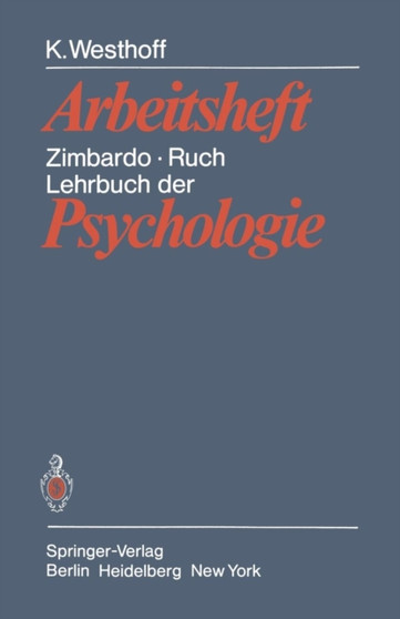 Lehrbuch der Psychologie by K. Westhoff - Paperback