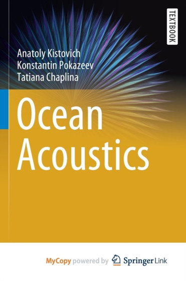 Ocean Acoustics by Kistovich Anatoly Kistovich - Paperback