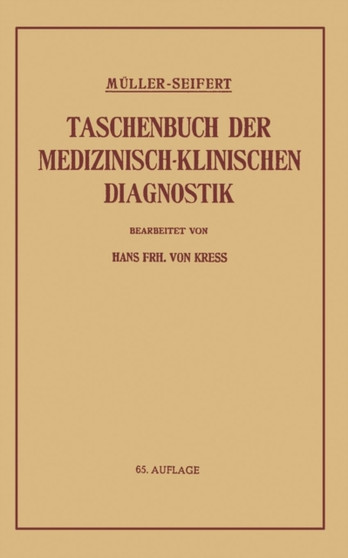 Taschenbuch der Medizinisch-Klinischen Diagnostik by Friedrich Muller - Paperback